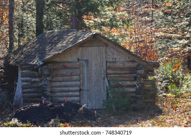 rustic log cabin