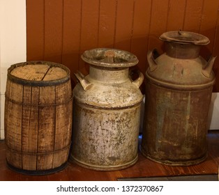 Rustic Metal Containers Display Museum Tehachapi Stock Photo (Edit Now