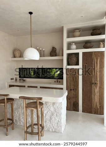 Rustic Modern Kitchen with Neutral tones