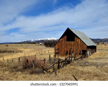 rustic mountain barn