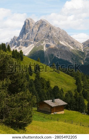 Rustic Mountain Cabin Along Alta Via Trail in the Dolomites Italy