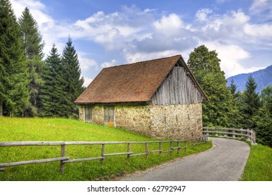 rustic mountain house