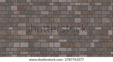 Rustic oxidized ashlar texture background with aged stone pattern surface