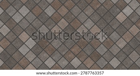 Rustic oxidized diamond tile texture weathered geometric surface look
