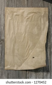 rustic paper on a wall
