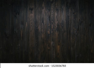 Rustic Reclaimed Palette Wood Background Texture. Dark Timber Planks DIY Wall. Empty Space, Room For Text.