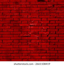 Rustic red brick wall texture