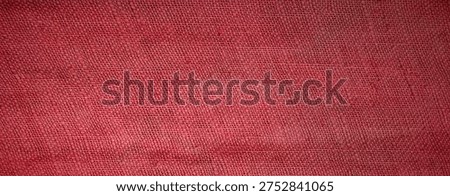Rustic red jute sack texture background