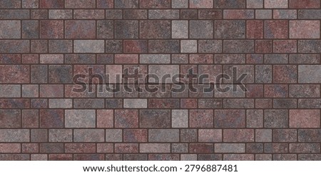 Rustic reddish ashlar texture background with aged stone pattern surface