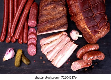 Rustic Smoked Meat And Sausages