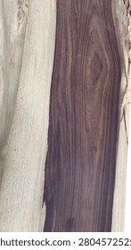 Rustic Solid Wood Log Bench, Natural Live Edge Tree Trunk Timber