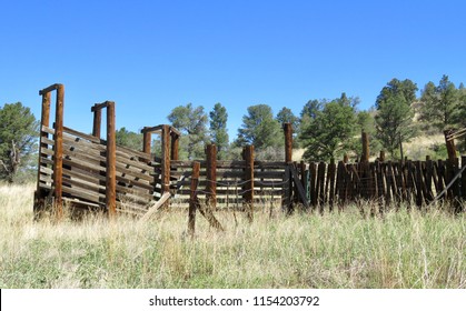 Rustic Southwestern Cattle Chute