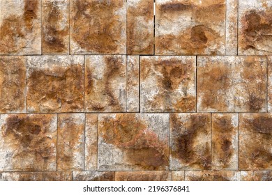 Rustic stone brick wall - Background.
