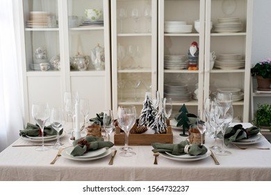 rustic style christmas table setting - Powered by Shutterstock - Get 15% off with code: PIKWIZARD15
