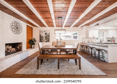 Rustic Style Home Interior Design - Shutterstock ID 2199540795