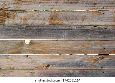 Rustic Weathered Horizontal Wood Slat Background