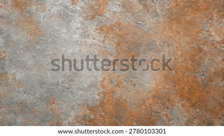 Rustic Weathered Stone Texture Grungy Gray Concrete with Burnt Orange Patina for Natural Industrial Backgrounds