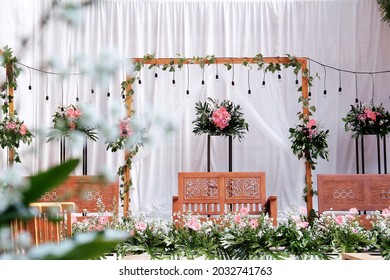 Rustic Wedding Decoration Dekorasi Pernikahan Dengan Stock Photo