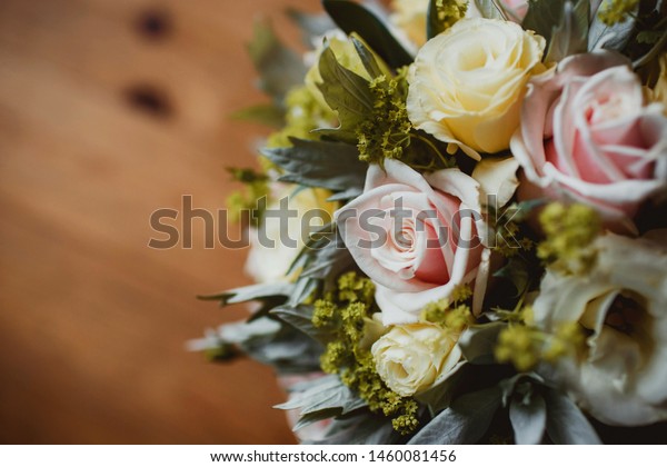 Rustic Wedding Flower Bouquet Made Roses Stock Photo Edit Now