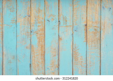 rustic wood painted blue colour background