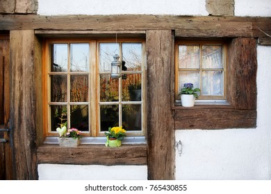 Rustic Wood Windows Swiss Village Stock Photo 765430855 | Shutterstock