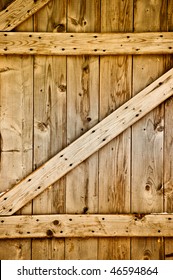 Rustic Wooden Barn Door.