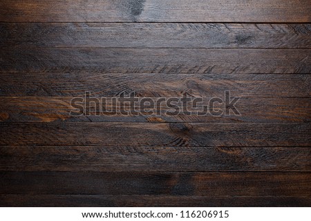Rustic wooden table background top view