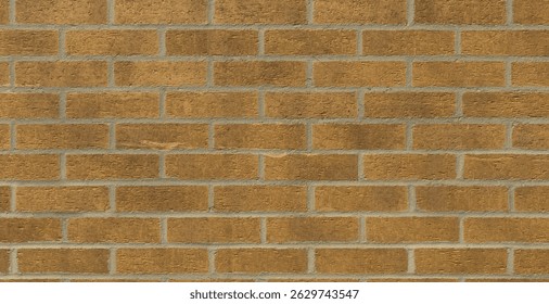 Rustic yellow brick masonry pattern, high-resolution texture for 3D projects