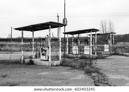 Similar – rotten gas station