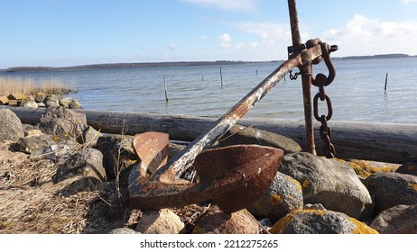 Rusty Anchor From A Ship
