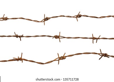 rusty barbed wire