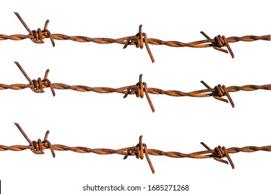 rusty barbed wire