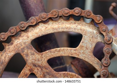 bike chain rusted solid