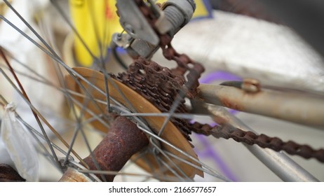 Rusty Bike Chain Vintage Old