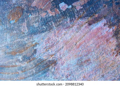 Rusty blue natural stone and slate. Background. Texture.