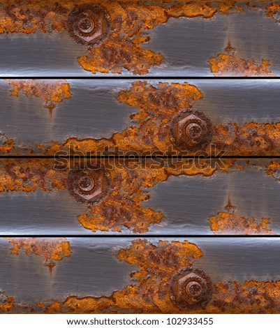 rusty bolt and nut background