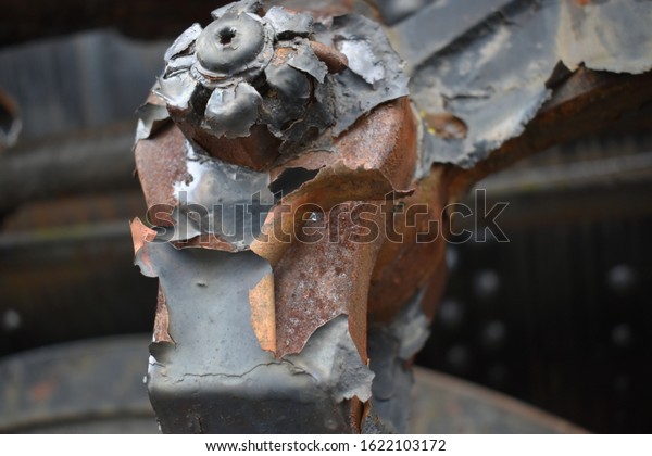 Rusty Castle Nut Cotter Pin Stock Photo Edit Now 1622103172