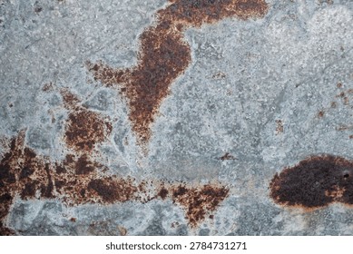 rusty and corroded surface, a sheet of zinc. suitable as a background for industrial design. grunge texture photo concept