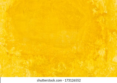 Rusty crack yellow wall