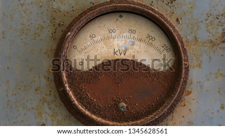 Rusty electric meter