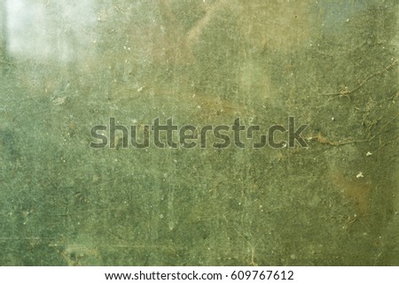 rusty glass green background