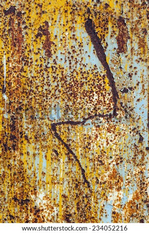 rusty grunge metal background of an old watertank