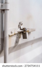 Rusty Hasp and Padlock, Security Concept