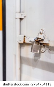Rusty Hasp and Padlock, Security Concept