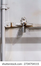 Rusty Hasp and Padlock, Security Concept