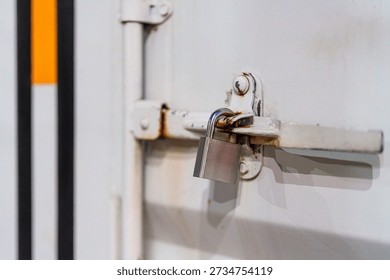 Rusty Hasp and Padlock, Security Concept