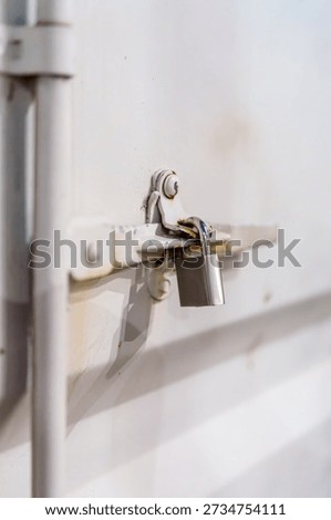 Rusty Hasp and Padlock, Security Concept