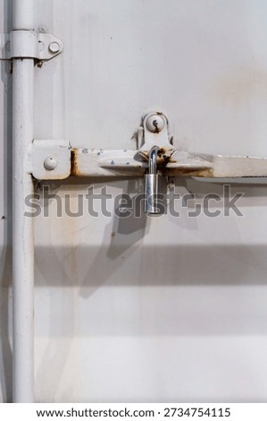 Rusty Hasp and Padlock, Security Concept