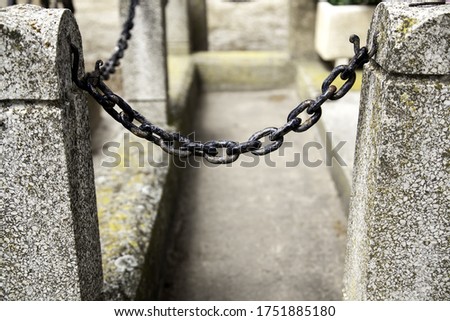 Image, Stock Photo Rusty iron chain