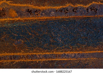 Rusty iron floor old iron orange